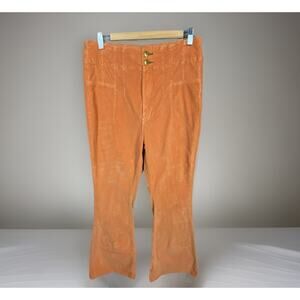 We The Free Jayde Courderoy Flare Jeans Women’s 30 Burnt Orange Funky Boho Retro